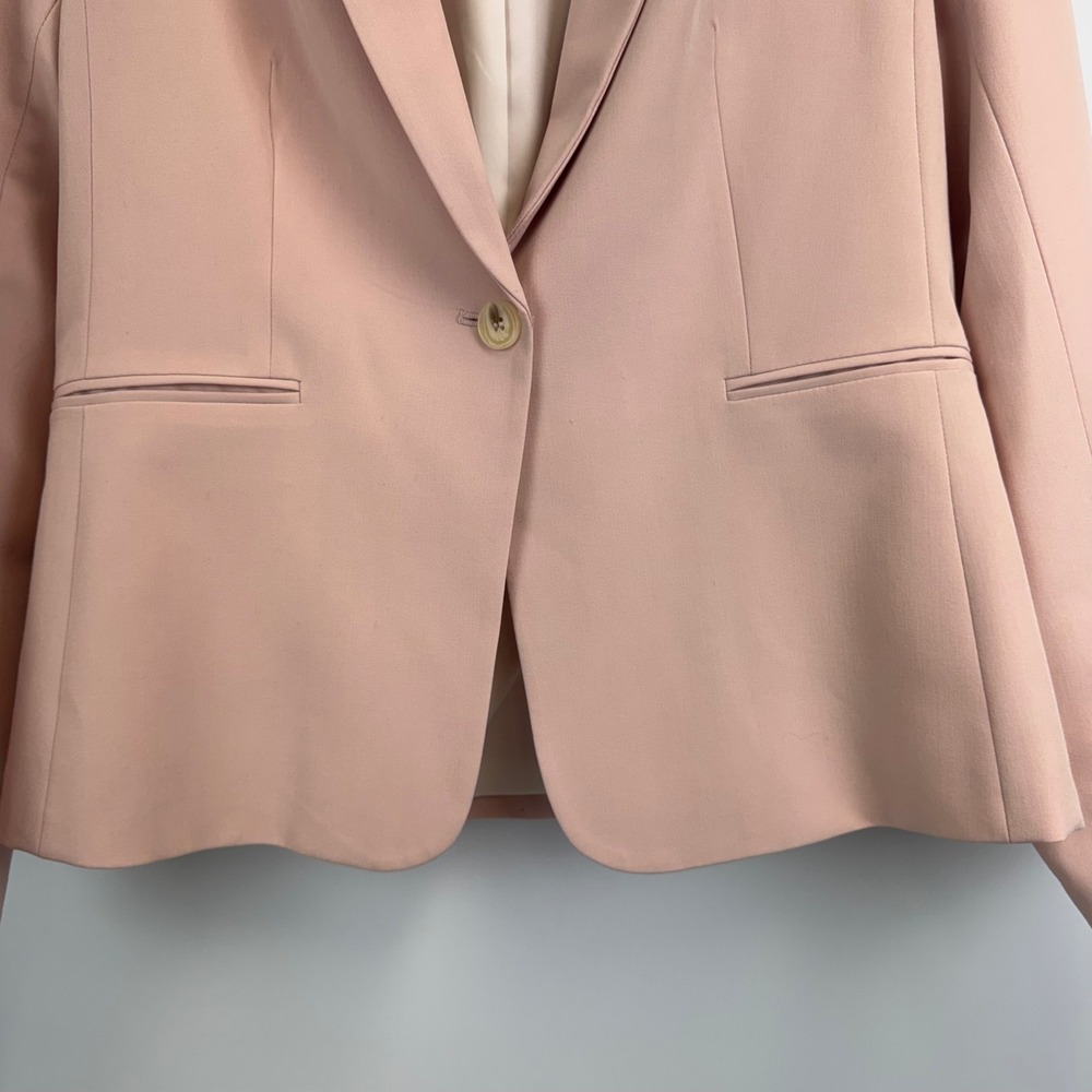 H&M Womens Dusty Pink Single Button Tailored Blazer Jacket Size M 09882429‎ - Picture 6 of 15